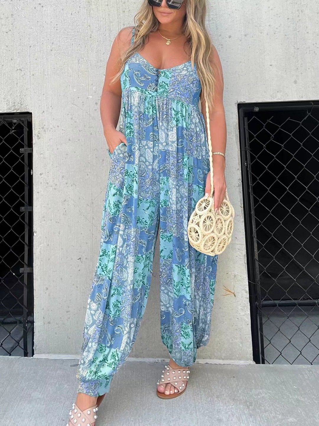 Zarae™ | Salopette Pantalon Bouffant Boho