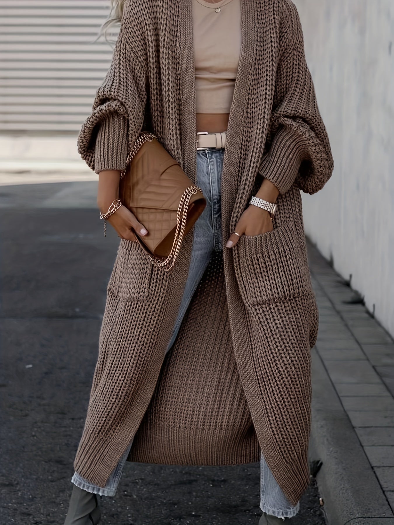 Suri™ | Cardigan Élégant à Col V Profond - Confort et Élégance
