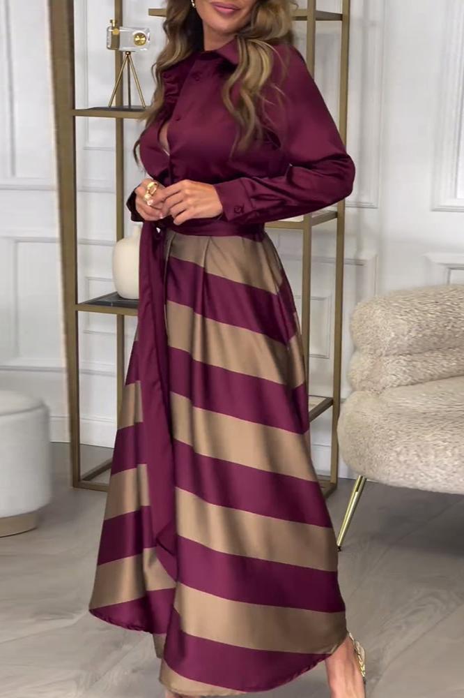 Emma™ | Robe Élégante à Rayures