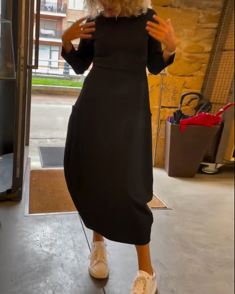 Claire™ | Robe Midi Élégante en Coton