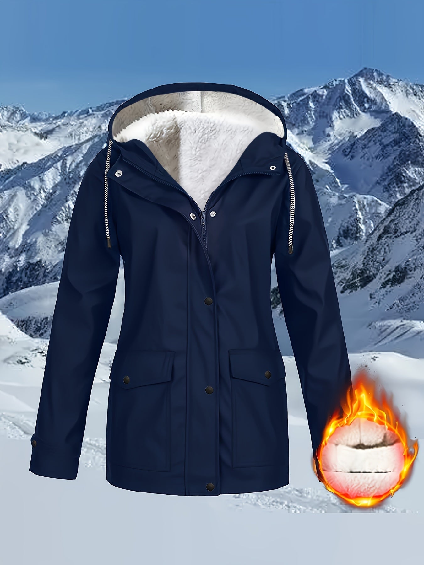 Zara™ | Veste à Capuche Doublée et Résistante à l'Eau