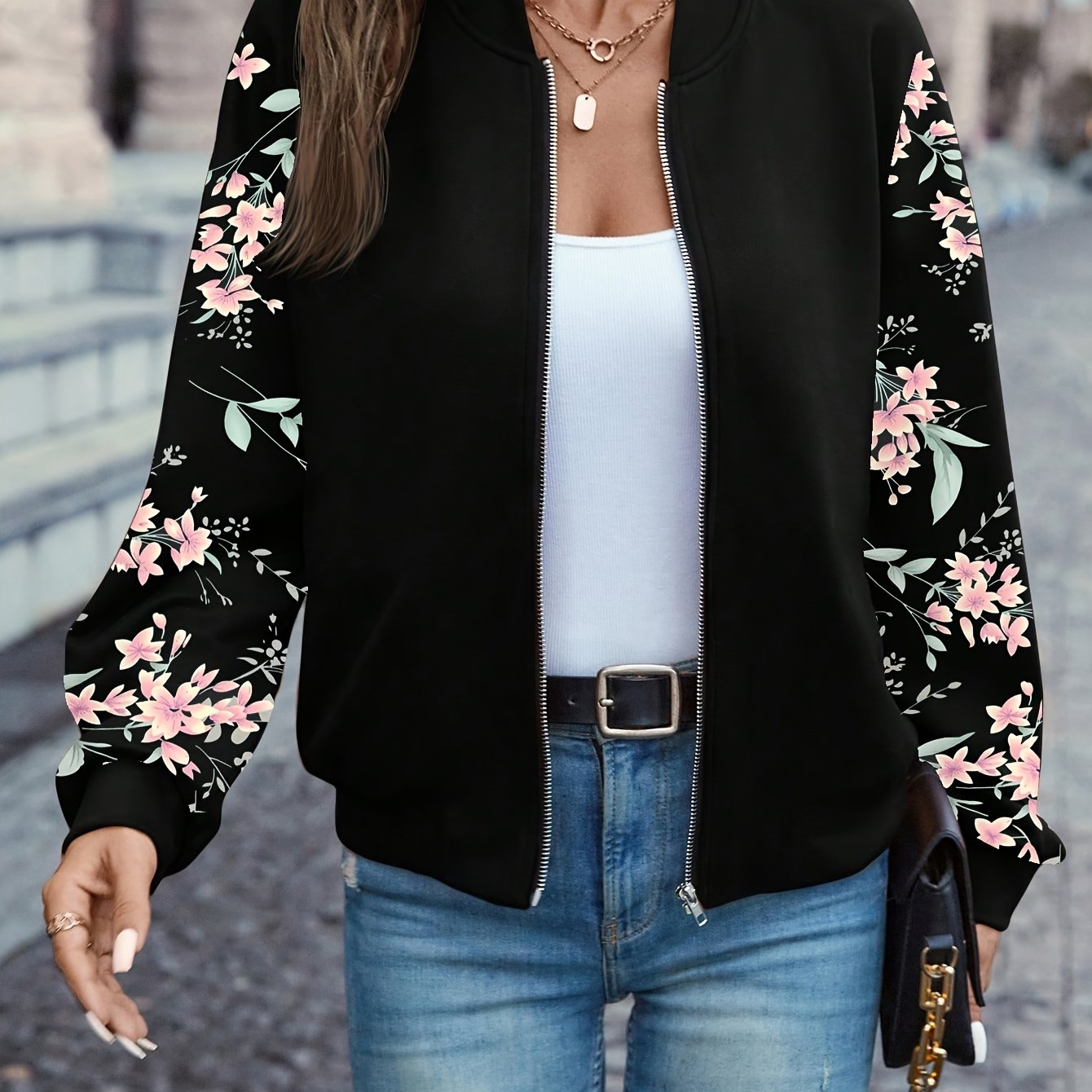 Odette™ | Veste Élégante à Imprimé Floral