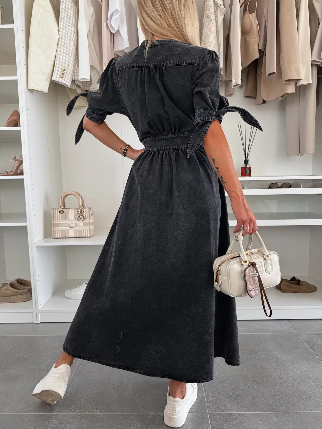 Ivanka™| Robe en Denim Éclatante