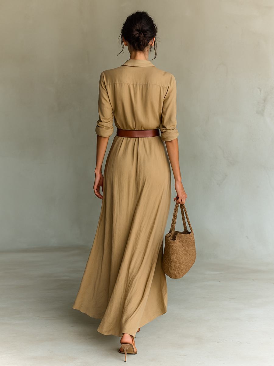 Nidalee™ | Robe Longue Élégante en Coton
