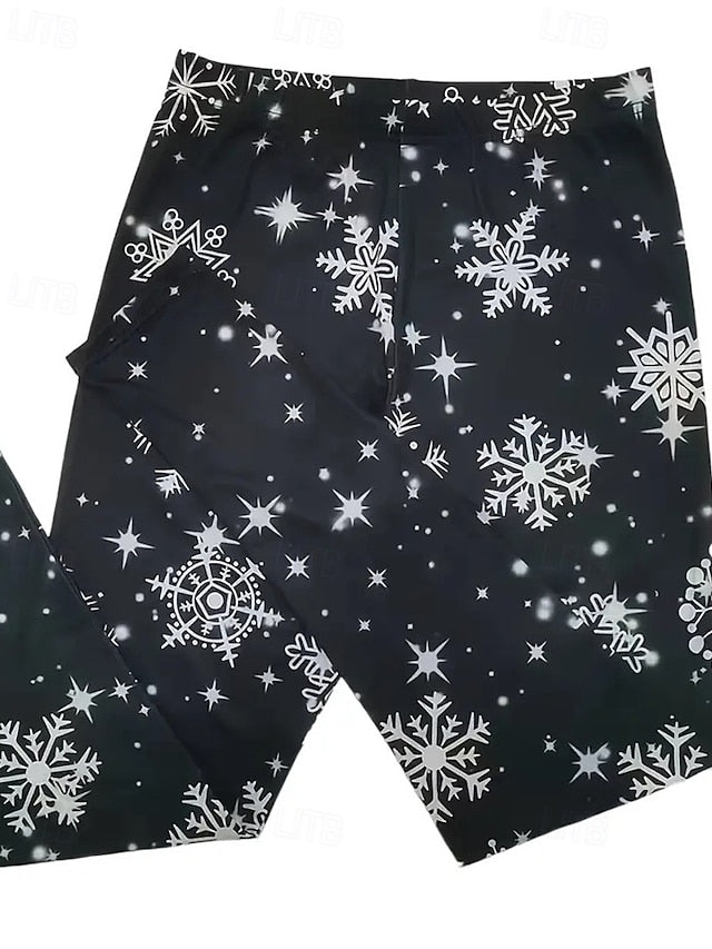 Henari™ | Leggings Casual Taille Haute Élastique Flocon de Neige
