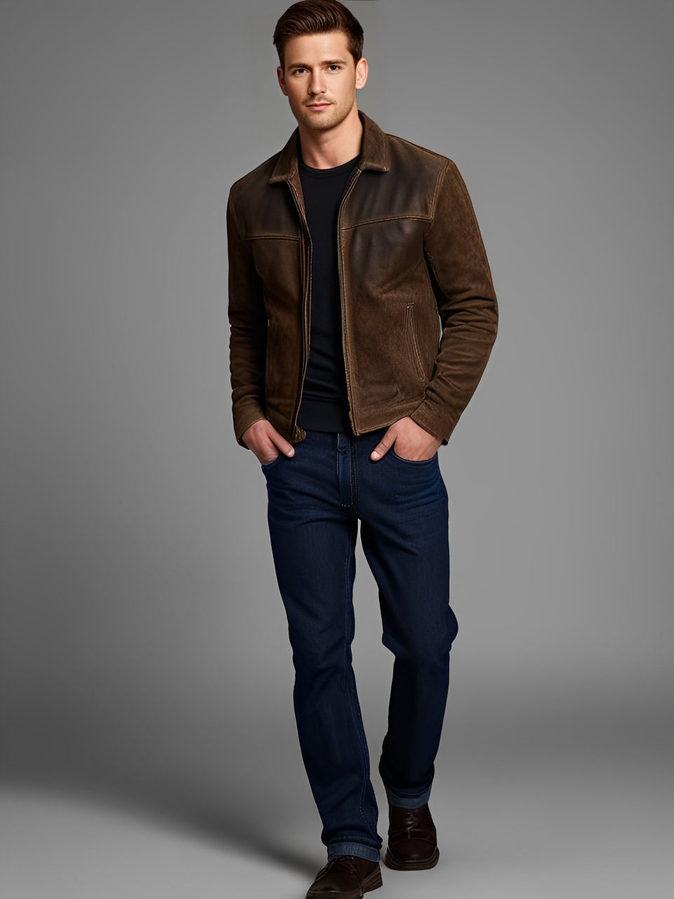 Crawford™ | Veste en cuir élégante et confortable