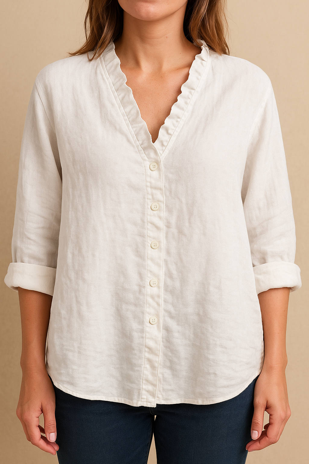 Linea™ | Blouse Décontractée à Volants