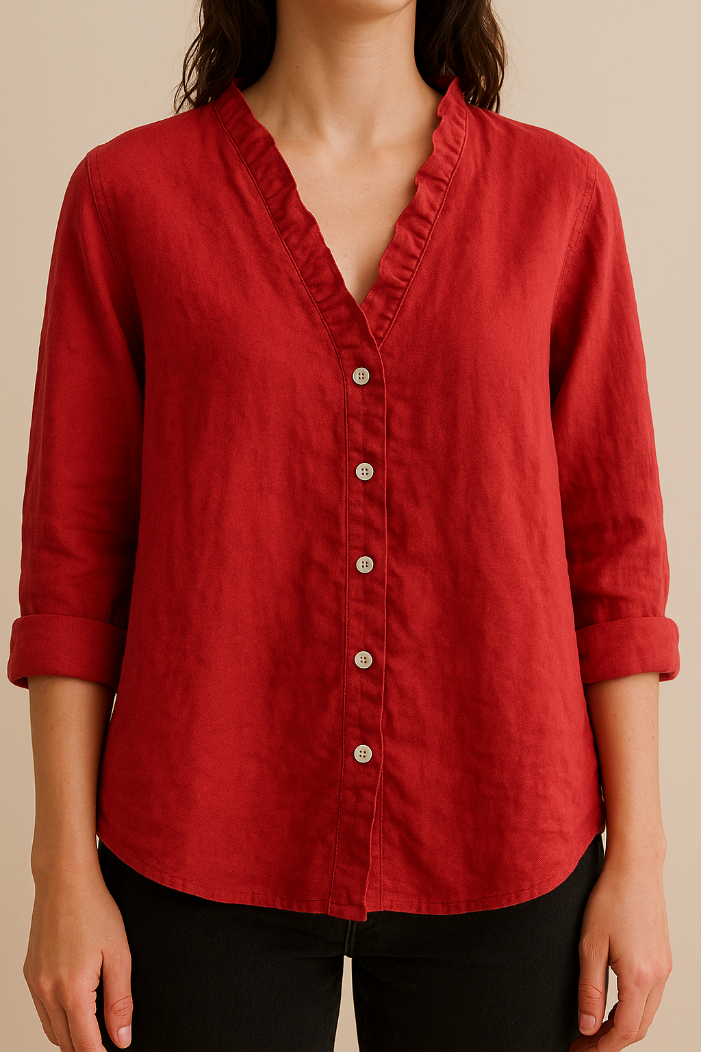 Linea™ | Blouse Décontractée à Volants