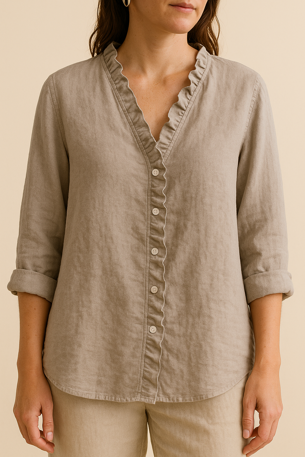Linea™ | Blouse Décontractée à Volants