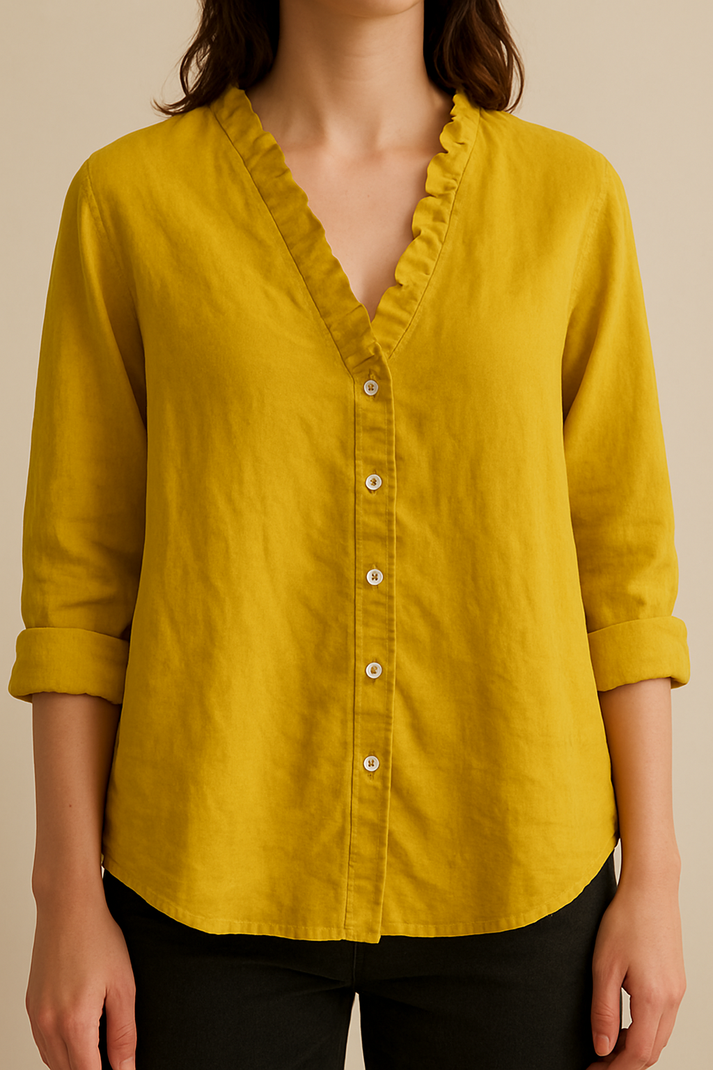 Linea™ | Blouse Décontractée à Volants