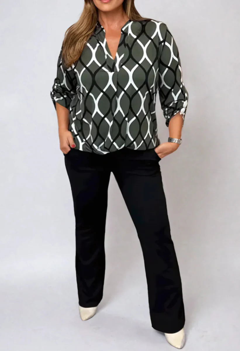 Jannita™ | Blouse Élégante et Confortable à Manches Longues