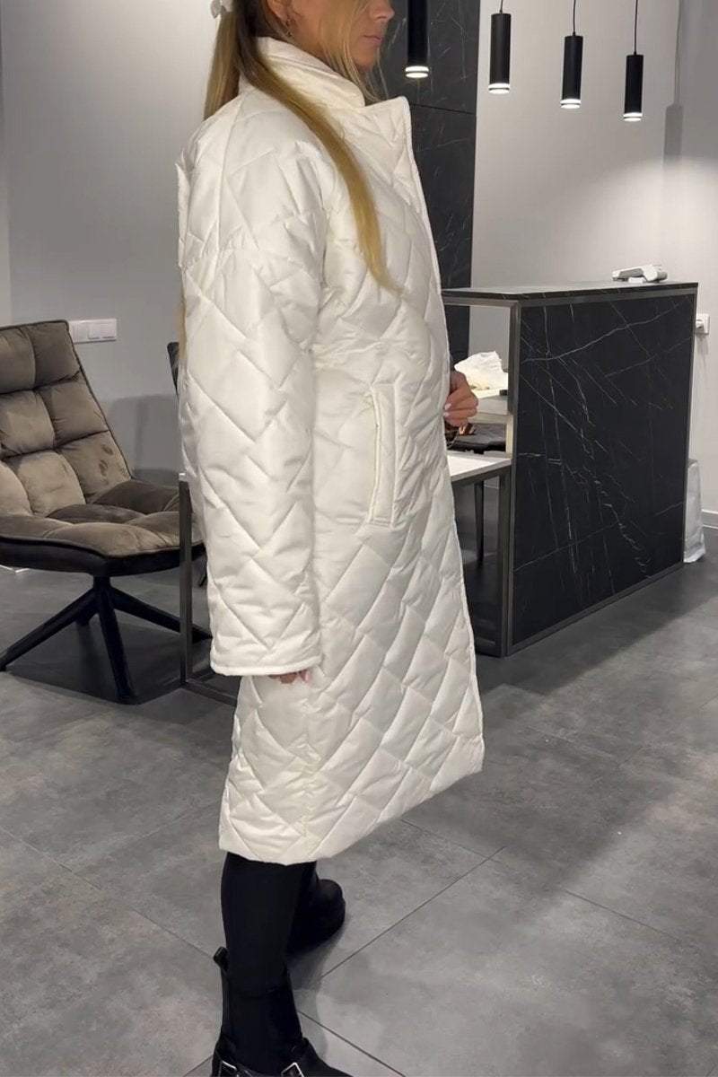Léa™ | Manteau Décontracté en Coton à Col Élégant