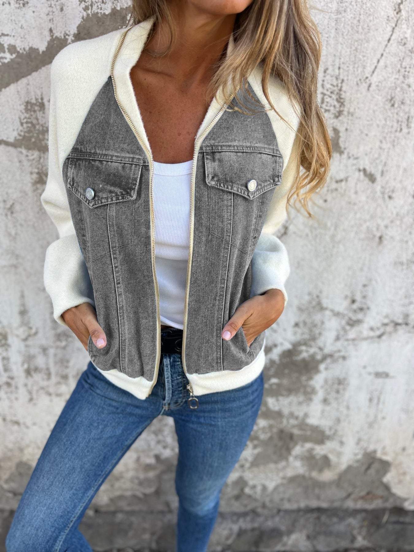 Zoe™ | Veste en Denim Élégante et Confortable