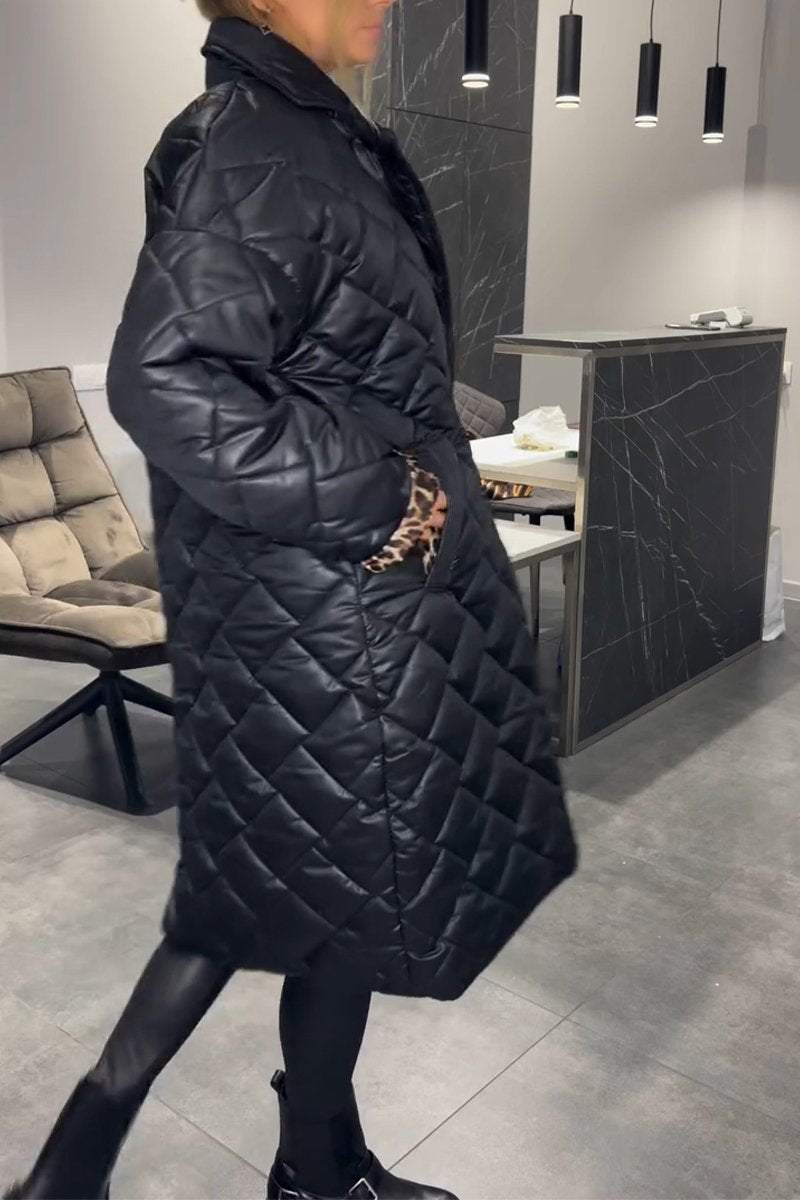 Léa™ | Manteau Décontracté en Coton à Col Élégant
