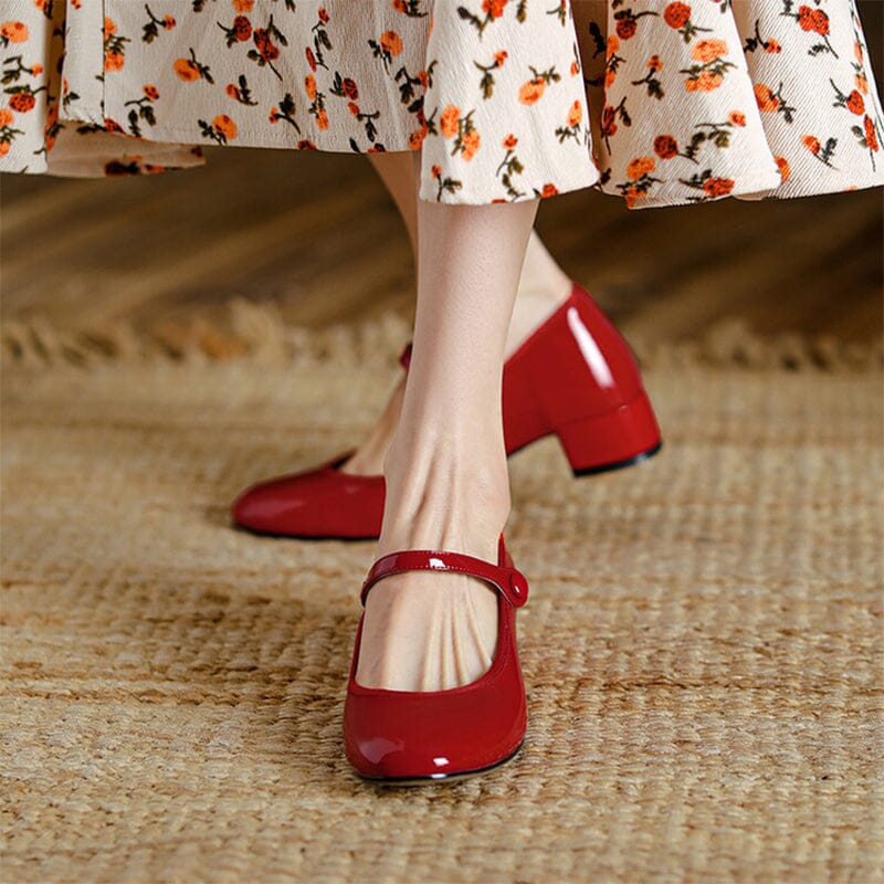 Livy™ | Mary Janes Élégantes en Cuir