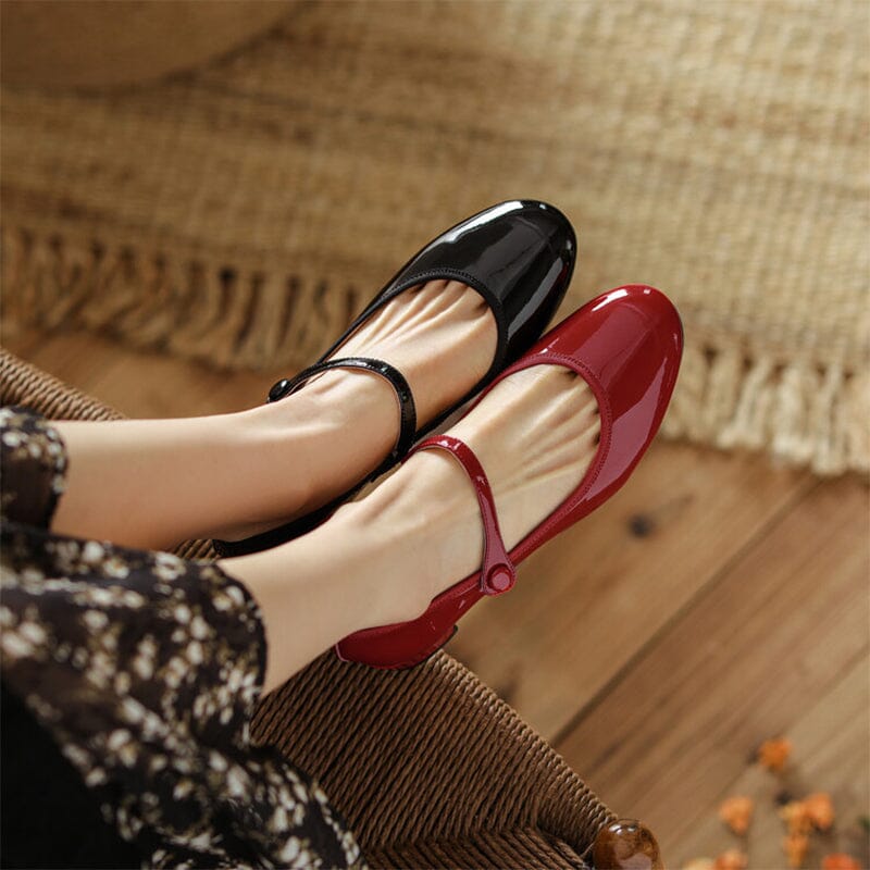 Livy™ | Mary Janes Élégantes en Cuir