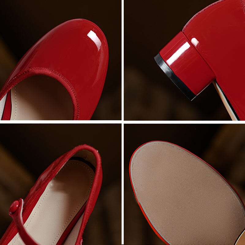 Livy™ | Mary Janes Élégantes en Cuir