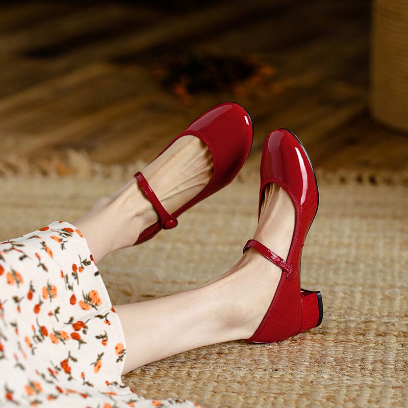 Livy™ | Mary Janes Élégantes en Cuir