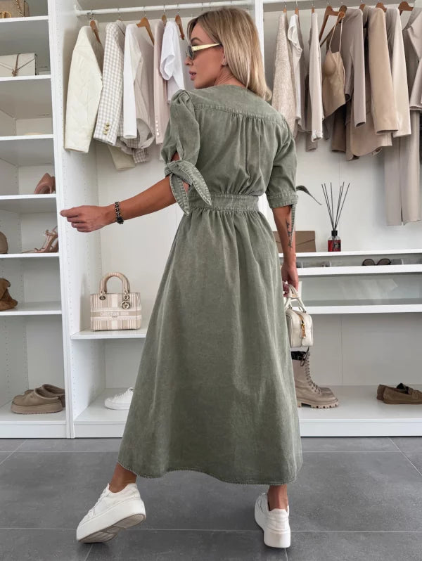 Ivanka™| Robe en Denim Éclatante