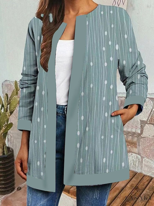 Livia™ | Veste Vintage Décontractée Imprimée Fleuri