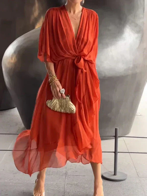 Monica™ | Robe élégante en Mousseline