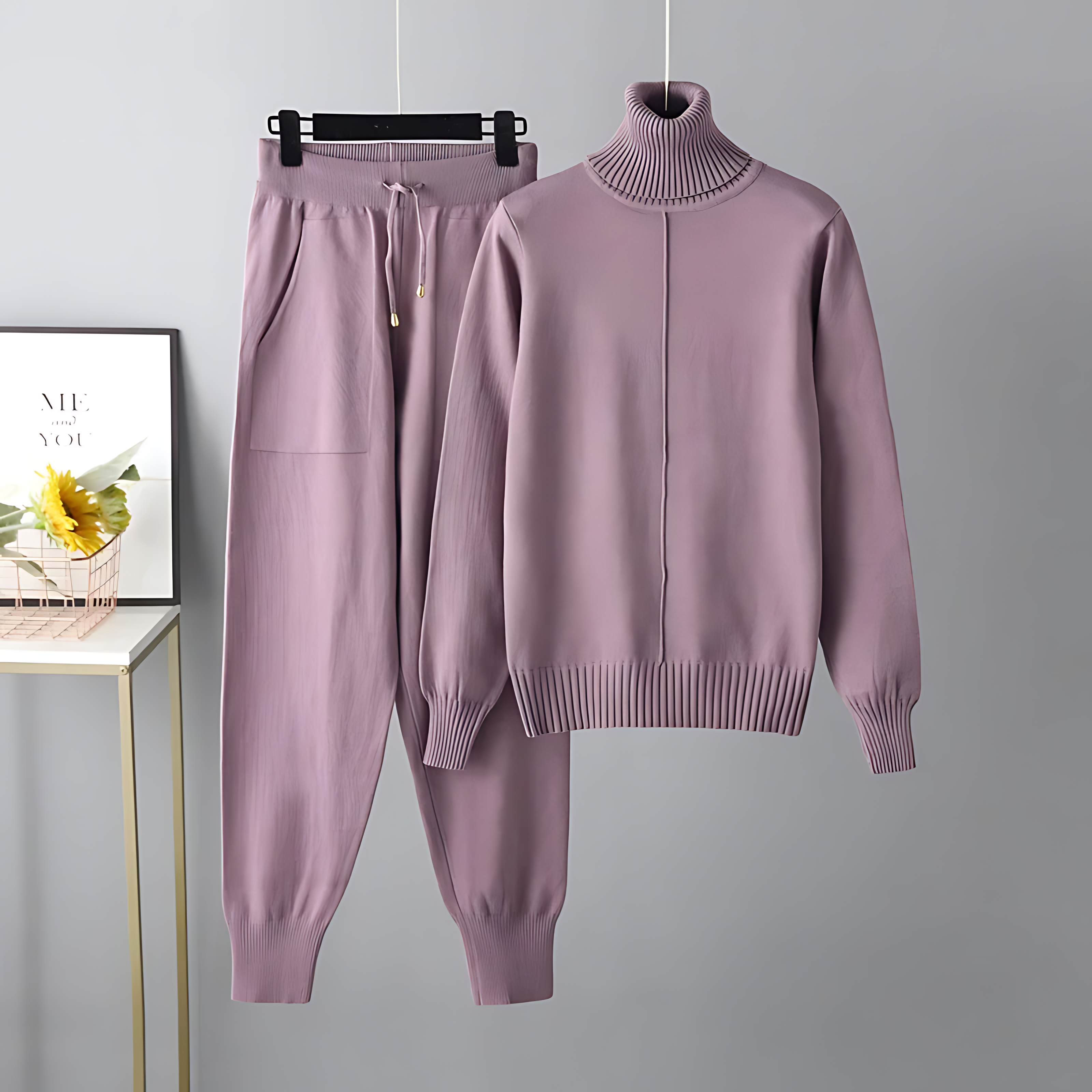 Avril™ | Ensemble Col Rolled Élégant et Confortable