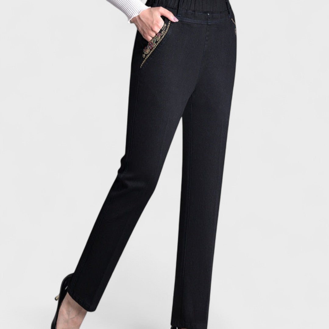 Mira™ | Jeans Élégants en Denim avec Poches Pratiques