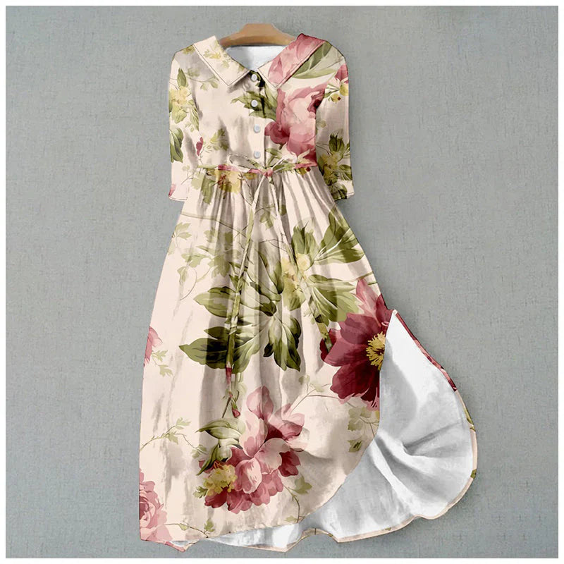 Jitske™ | Robe Fleurie à Lacets Élégante