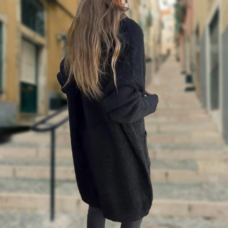 Indra™ | Cardigan Long Tricoté Élégant