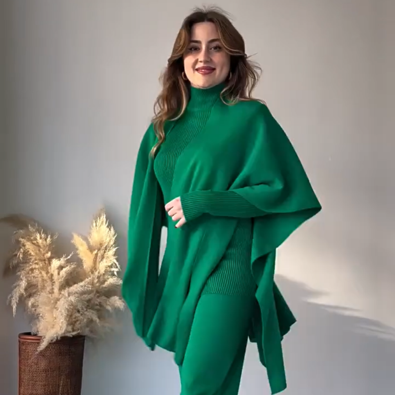 Nina™ | Ensemble Élégant en Maille Stretch