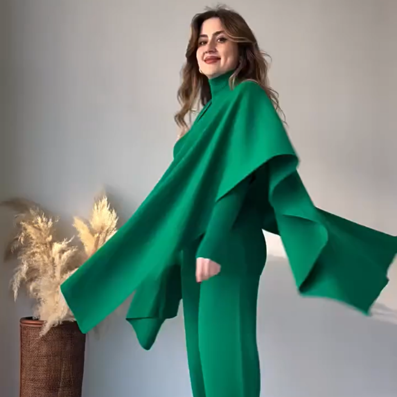 Nina™ | Ensemble Élégant en Maille Stretch