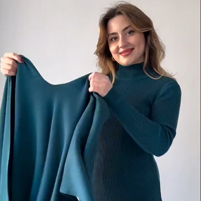 Nina™ | Ensemble Élégant en Maille Stretch