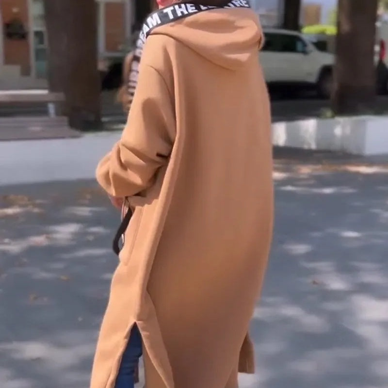 Jaouda™ | Sweat-shirt Long Élégant à Capuche