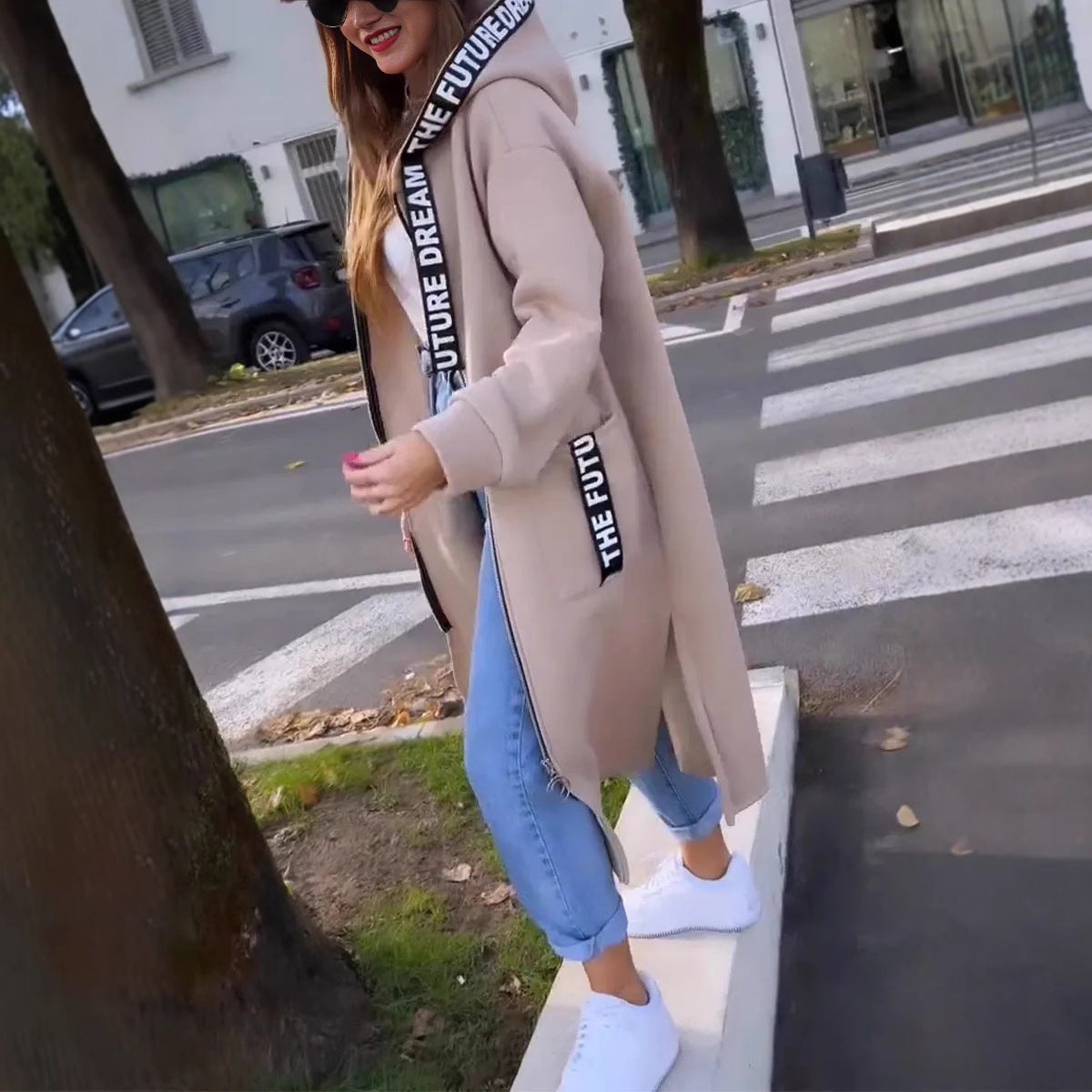 Jaouda™ | Sweat-shirt Long Élégant à Capuche