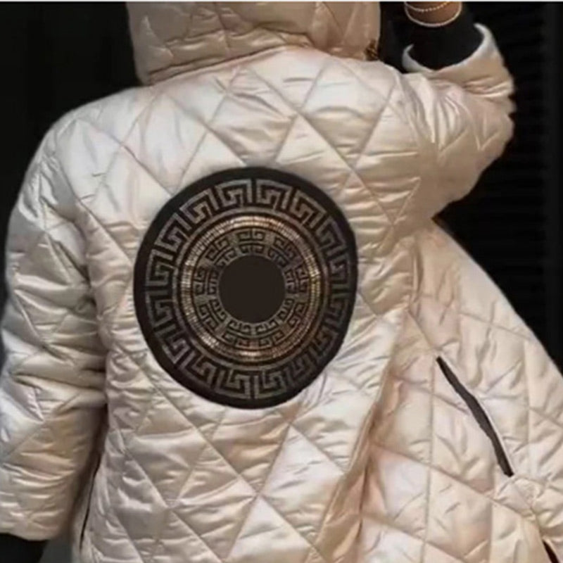 Elena™ | Manteau d'Hiver Matelassé avec Capuche et Fermeture Éclair