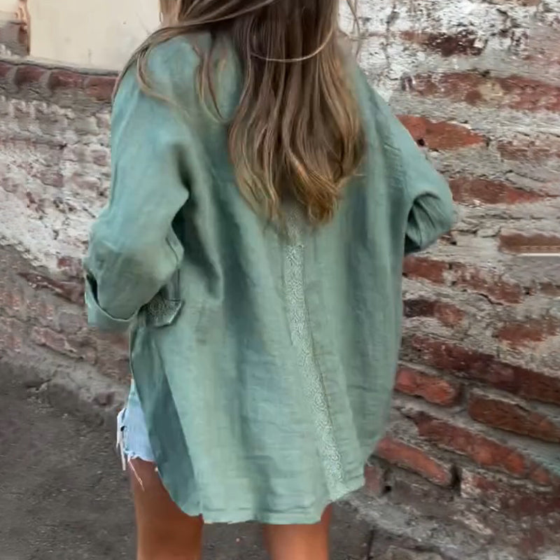 Mirana™ | Blouse Chic en Coton et Lin