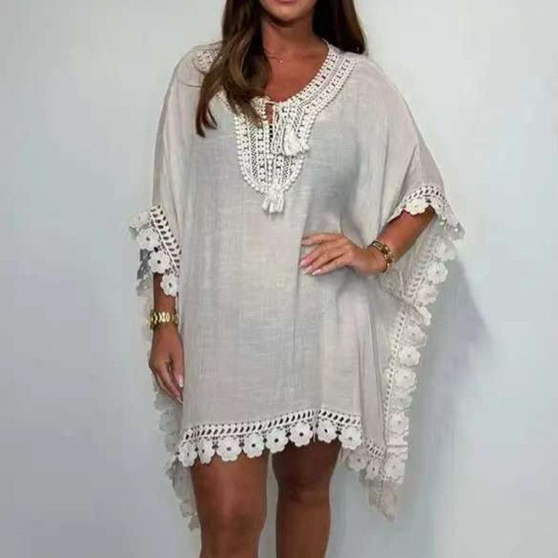 Celia™ | Kaftan Élégant à Décolleté en V