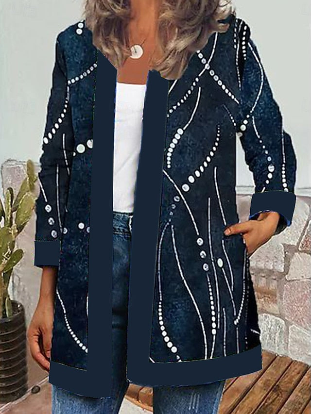 Livia™ | Veste Vintage Décontractée Imprimée Fleuri