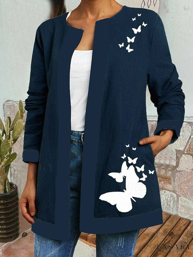 Livia™ | Veste Vintage Décontractée Imprimée Fleuri