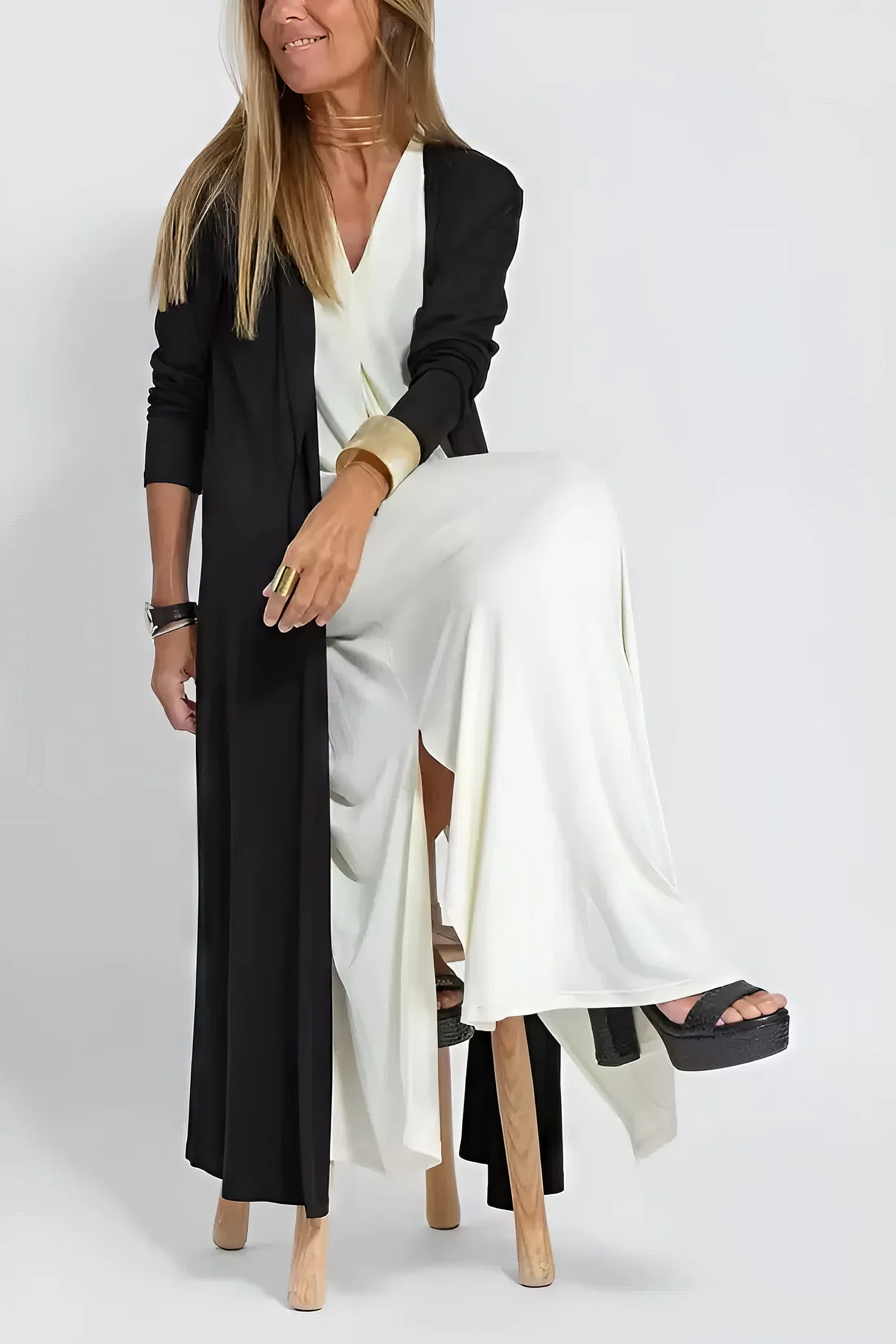 Kanira™ | Robe Longue Élégante Confort Chic + Cardigan Offert