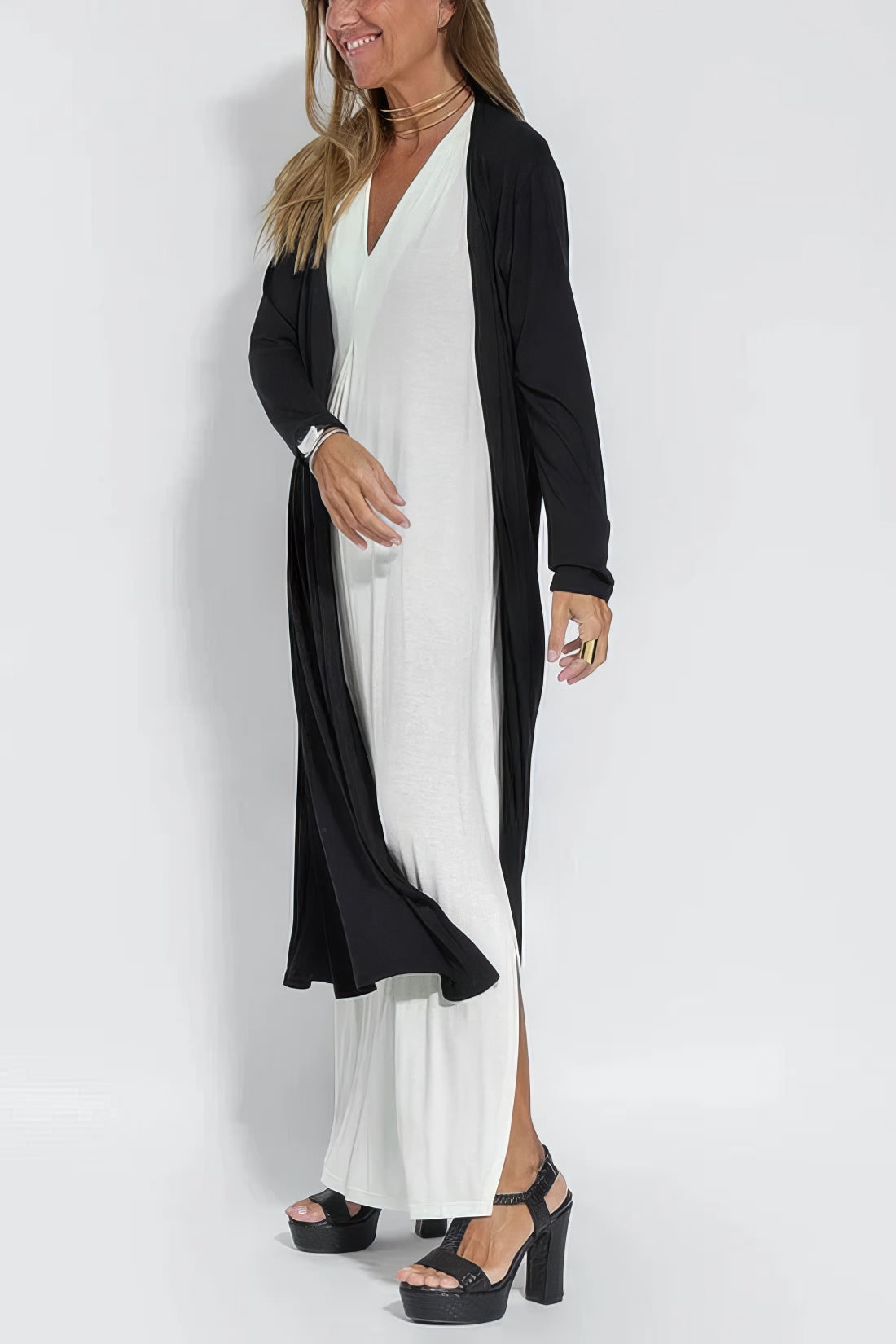 Kanira™ | Robe Longue Élégante Confort Chic + Cardigan Offert