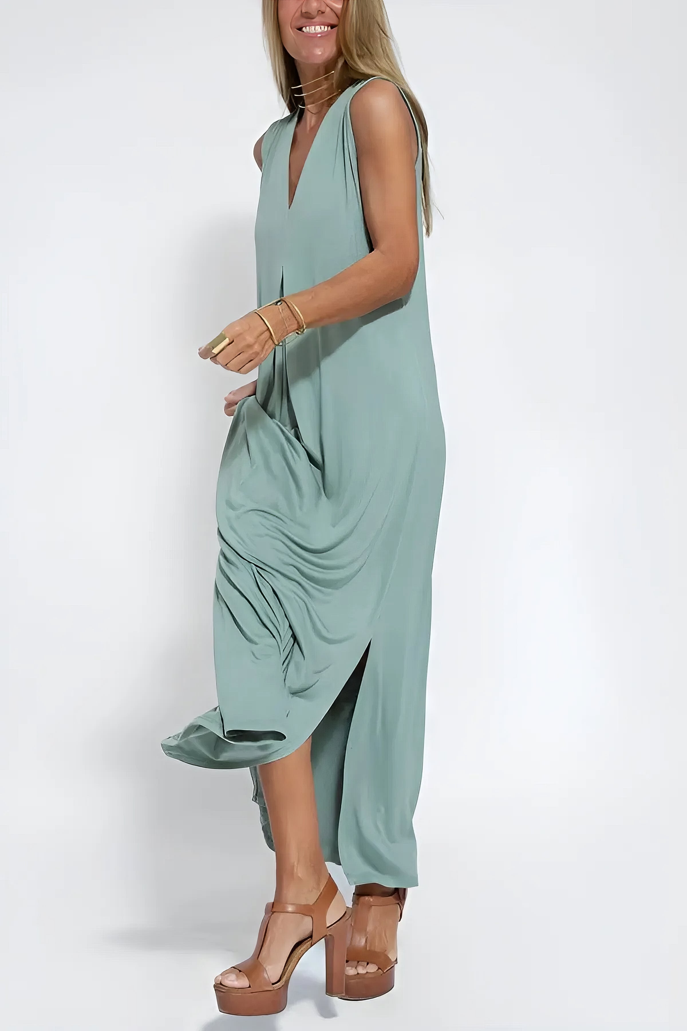 Kanira™ | Robe Longue Élégante Confort Chic + Cardigan Offert