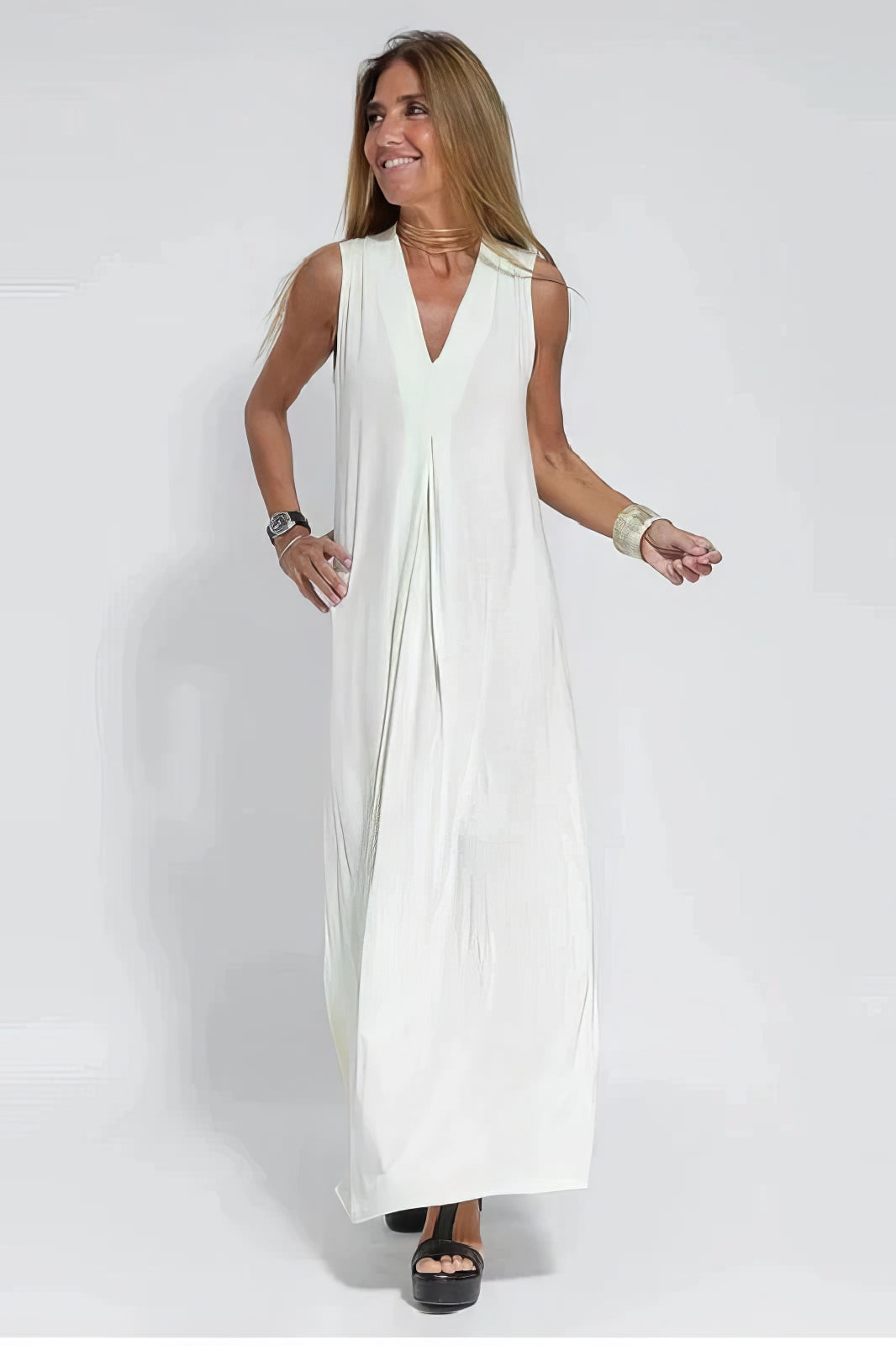Kanira™ | Robe Longue Élégante Confort Chic + Cardigan Offert