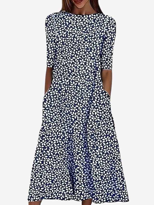 Aline™ | Robe Décontractée en Polyester Élastique