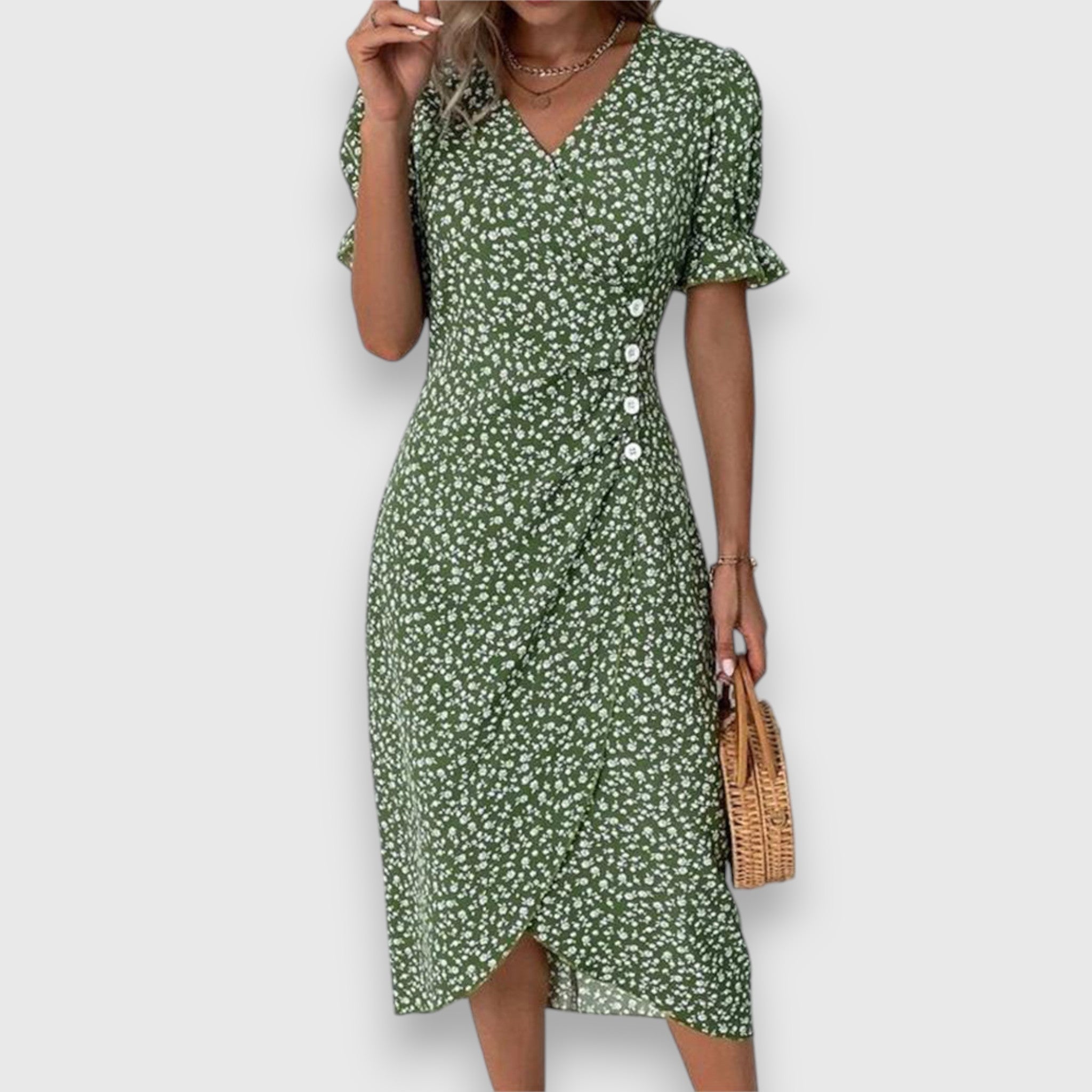 Francesca™ | Robe Fleurie Élégante