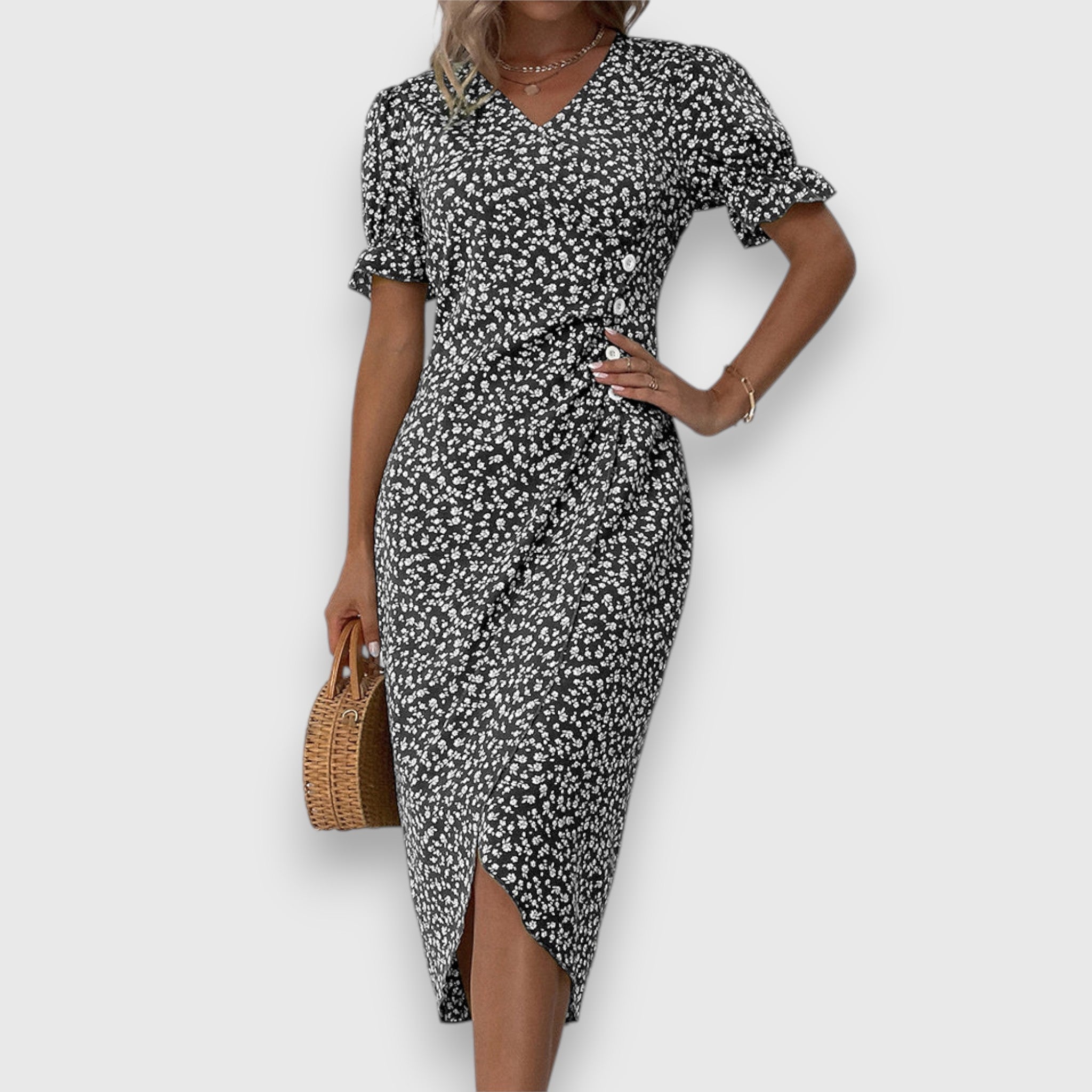Francesca™ | Robe Fleurie Élégante