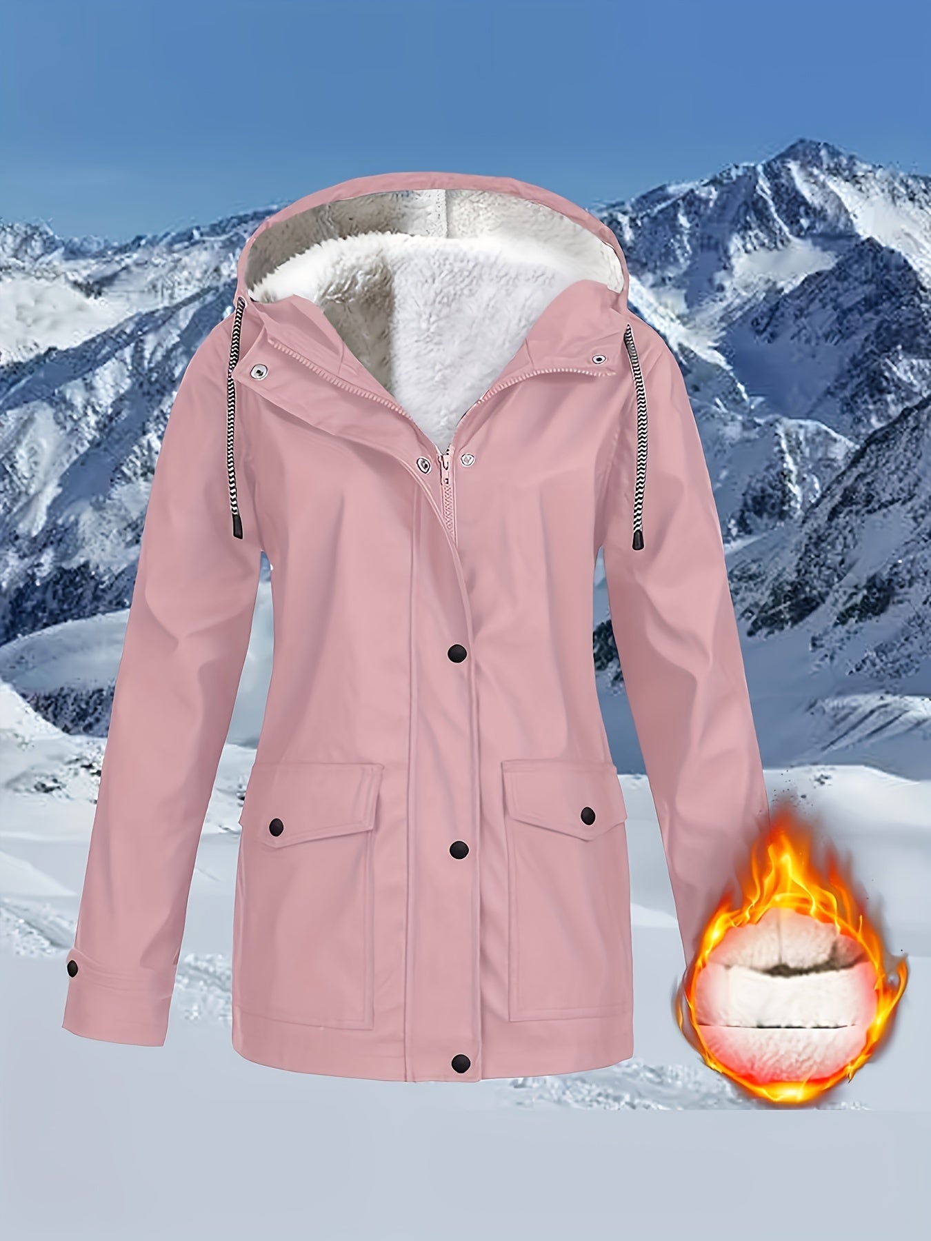 Zara™ | Veste à Capuche Doublée et Résistante à l'Eau