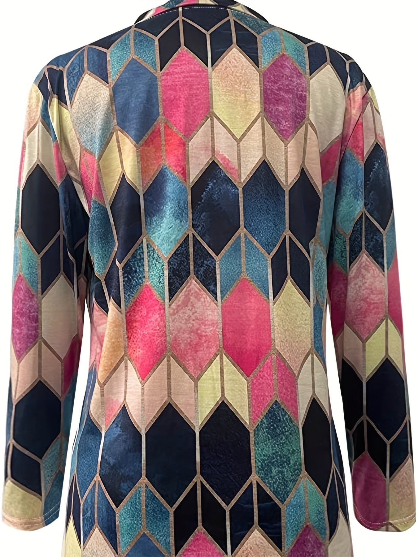 Laurence™ | Chemise Zippée Géométrique Élégante