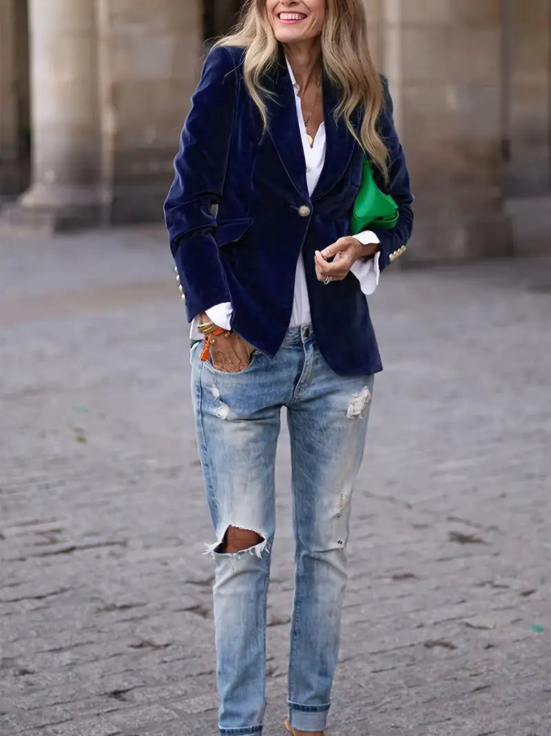 Zyra™ | Blazer Élégant et Polyvalent