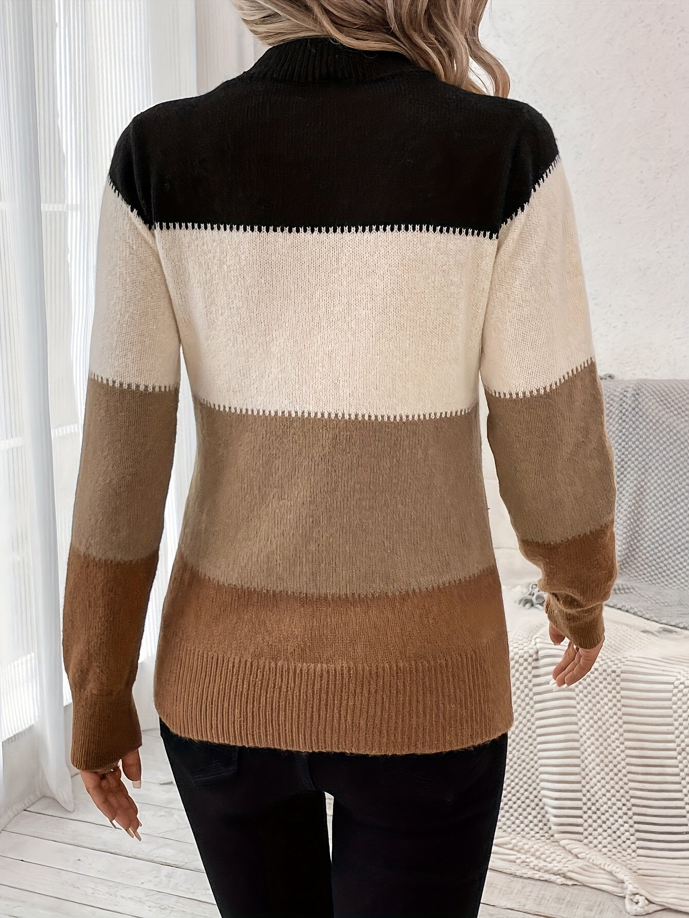 Derla™ | Pull Élégant à Blocs de Couleur